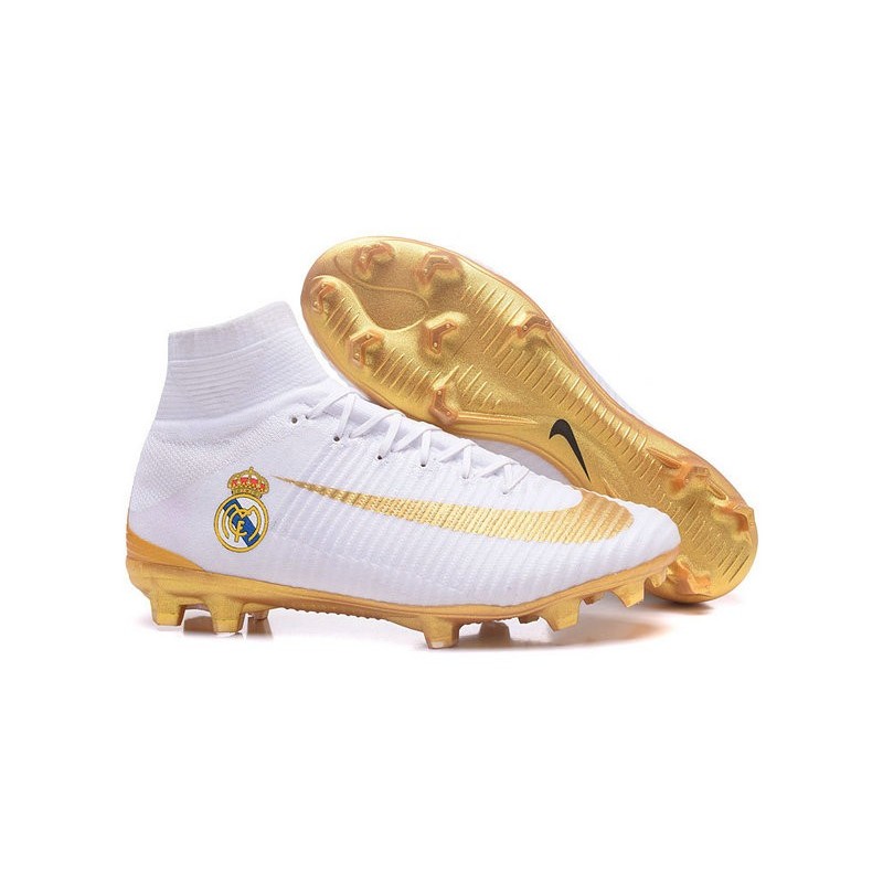 Nuovo Nike Mercurial Superfly 5 FG Scarpe da Calcio Real Madrid Club de