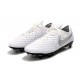 Nike Tiempo Legend VIII Elite ACC SG-Bianco Platino Grigio Lupo