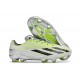 Scarpe da Calcio Adidas X Crazyfast Strung+ FG Grigio Bianco Limone Lucido 