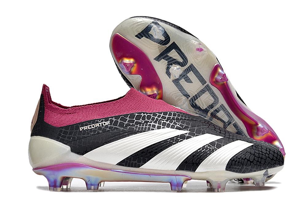 Scarpe adidas Predator Elite Senza Lacci FG Nero Bianco Viola