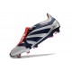 adidas Predator Tongue Elite FG Argento Nero Rosso