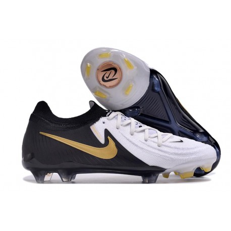 Scarpa Nike Phantom Luna 2 Elite FG Bianco Nero Oro Metallizzato