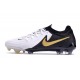 Scarpa Nike Phantom Luna 2 Elite FG Bianco Nero Oro Metallizzato