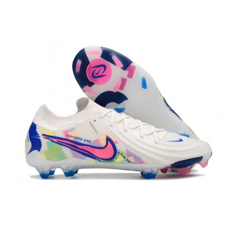 Scarpa Nike Phantom Luna 2 Elite FG Bianco Rosa Blu