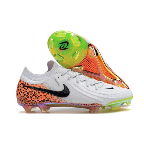 Scarpe da Calcio Nike Phantom GX Elite FG Bianco Nero Arancione