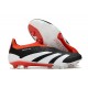 Scarpe adidas Predator Elite Senza Lacci FG Nero Core Bianco Rosso Solare