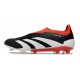 Scarpe adidas Predator Elite Senza Lacci FG Nero Core Bianco Rosso Solare