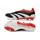 Scarpe adidas Predator Elite Senza Lacci FG Nero Core Bianco Rosso Solare