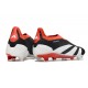 Scarpe adidas Predator Elite Senza Lacci FG Nero Core Bianco Rosso Solare