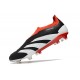 Scarpe adidas Predator Elite Senza Lacci FG Nero Core Bianco Rosso Solare