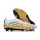 Scarpe adidas Predator Elite Senza Lacci FG Oro Bianco Grigio