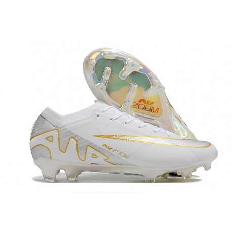 Nike Zoom Mercurial Vapor 15 Elite FG Bianco Oro