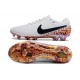 Scarpe Calcio Nike Tiempo Legend 10 Elite FG Bianco Nero Arancione