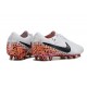 Scarpe Calcio Nike Tiempo Legend 10 Elite FG Bianco Nero Arancione