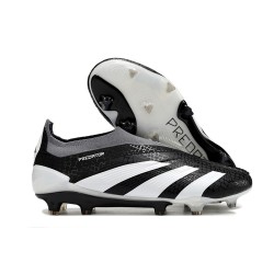 Scarpe adidas Predator Elite Senza Lacci FG Nero Bianco