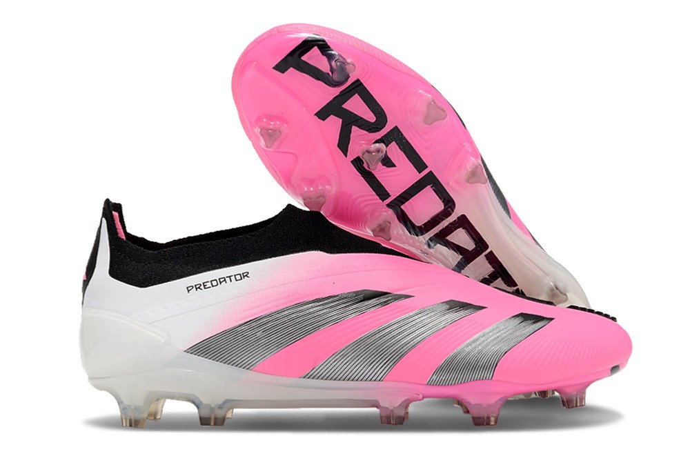 Scarpe adidas Predator Elite Senza Lacci FG Rosa Bianco Blu