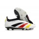 Scarpe adidas Predator Elite Senza Lacci FG Bianco Nero Rosso Giallo