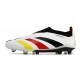 Scarpe adidas Predator Elite Senza Lacci FG Bianco Nero Rosso Giallo