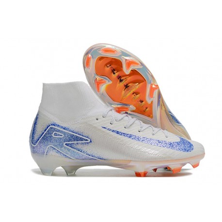 Scarpe da Calcio Nike Mercurial Superfly 10 Elite FG Blueprint FG Bianco Blu Racer