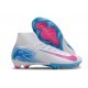 Scarpe da Calcio Nike Mercurial Superfly 10 Elite FG Bianco Rosa Blu