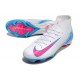 Scarpe da Calcio Nike Mercurial Superfly 10 Elite FG Bianco Rosa Blu