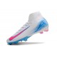 Scarpe da Calcio Nike Mercurial Superfly 10 Elite FG Bianco Rosa Blu