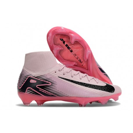 Scarpe da Calcio Nike Mercurial Superfly 10 Elite FG Rosa Nero