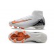 Scarpe da Calcio Nike Mercurial Superfly 10 Elite FG Bianco Arancio Nero