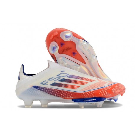 Scarpa adidas F50 Elite LL FG Ftwr Bianco Rosso Solare Blu Lucido