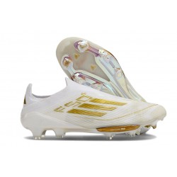 Scarpa da Calcio Uomo adidas F50 Elite LL FG Ftwr Bianco Oro Met Ftwr Bianco