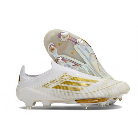 Scarpa da Calcio Uomo adidas F50 Elite LL FG Ftwr Bianco Oro Met Ftwr Bianco