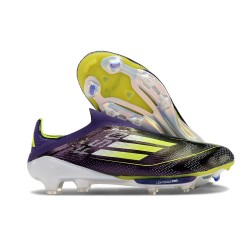 Scarpa da Calcio Uomo adidas F50 Elite LL FG Unity Viola Bianco Limone Lucido