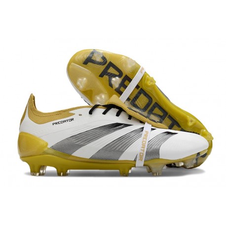 Scarpe adidas Predator FT Elite FG Bianco Nero Core Oro Met