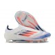 adidas F50 Elite Laceless FG Scarpe Bianco Blu Lucido Rosso Solare