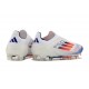 adidas F50 Elite Laceless FG Scarpe Bianco Blu Lucido Rosso Solare