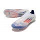 adidas F50 Elite Laceless FG Scarpe Bianco Blu Lucido Rosso Solare