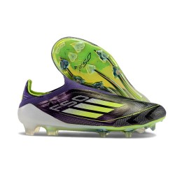 adidas F50 Elite Laceless FG Scarpe Unity Viola Bianco Limone Lucido