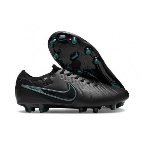 Scarpe Calcio Nike Tiempo Legend 10 Elite FG Nero Deep Jungle