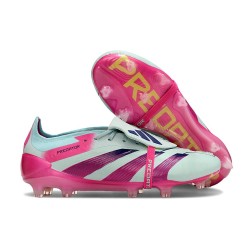 adidas Predator 2024 Elite Tongue FG Bleu Très Pâle Rose Lucide Jaune Semi Solaire