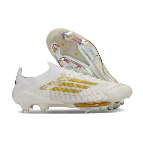 adidas F50+ Elite FG Ftwr Bianco Oro Met Ftwr Bianco