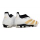 Scarpe adidas Predator Elite Senza Lacci FG Bianco Oro