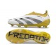 Scarpe adidas Predator Elite Senza Lacci FG Bianco Oro Nero