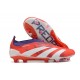 Scarpe adidas Predator Elite Senza Lacci FG Rosso Bianco