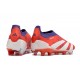 Scarpe adidas Predator Elite Senza Lacci FG Rosso Bianco