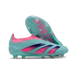 Scarpe adidas Predator Elite Senza Lacci FG Blu Rosa