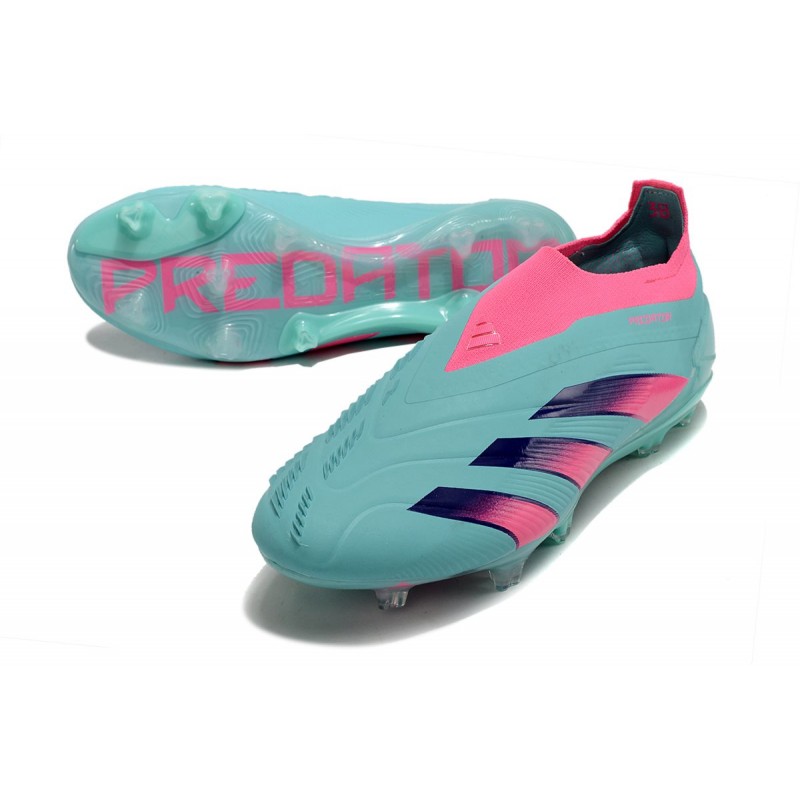 Scarpe adidas Predator Elite Senza Lacci FG Blu Rosa