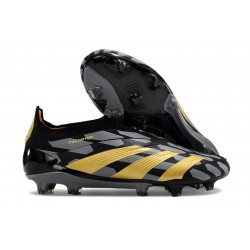 Scarpe adidas Predator Elite Senza Lacci FG Nero Oro