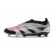 Scarpe adidas Predator Elite Senza Lacci FG Nero Argento Rosso