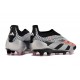 Scarpe adidas Predator Elite Senza Lacci FG Nero Argento Rosso