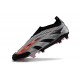 Scarpe adidas Predator Elite Senza Lacci FG Nero Argento Rosso